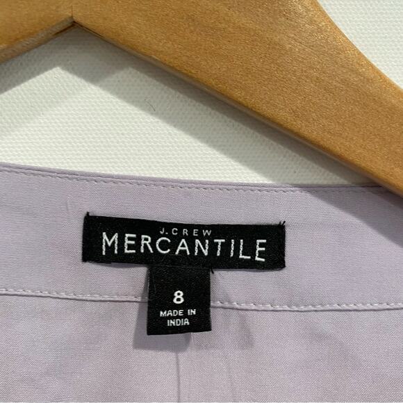 NEW J. Crew Mercantile Lavender Wrap Top Blouse 8 - Picture 4 of 6